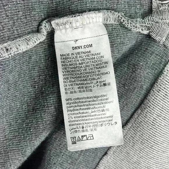 DKNY Ribbed Gray Pullover Hoodie Drawstrings Women’s Plus Size XXL - Picture 8 of 9